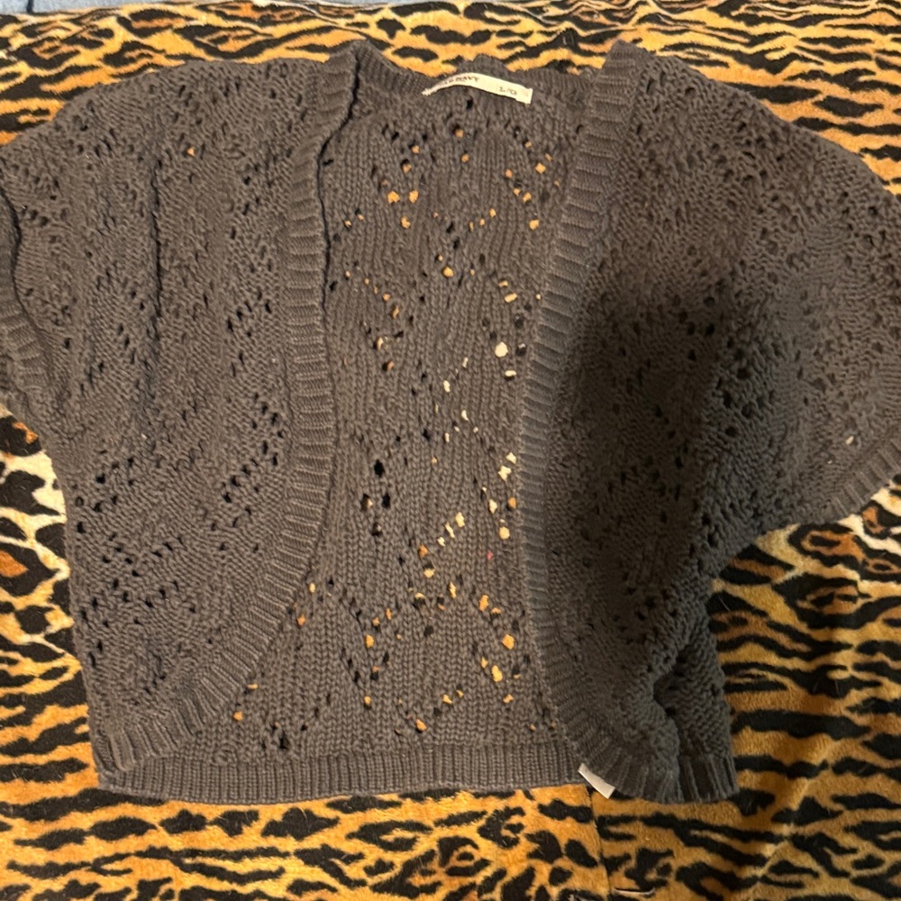 Old Navy Brown Open-Knit Women's Shrug